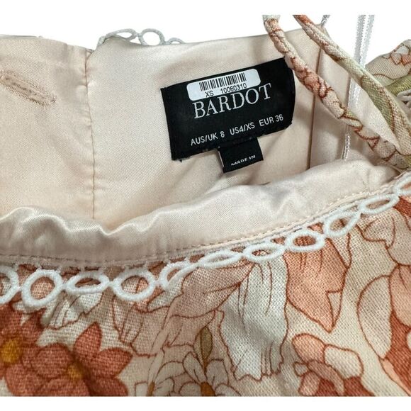 BARDOT Caitlyn Halter Off-the-Shoulder Mini Dress - Size XS - New - Picture 4 of 5